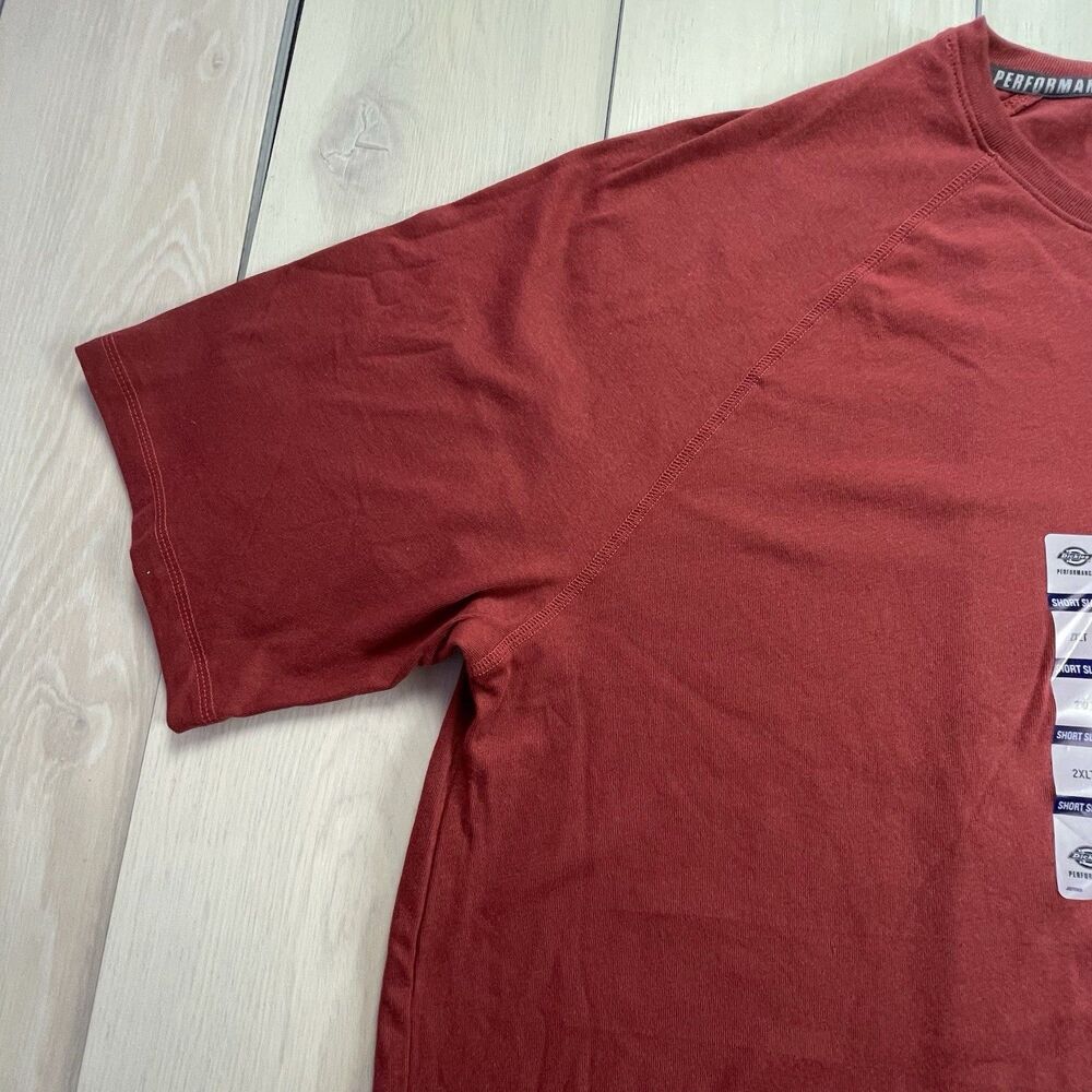 Dickies Cooling Temp IQ Shirt Mens 2XLT Red Pocket Tall Work Wear Performance - Picture 6 of 12